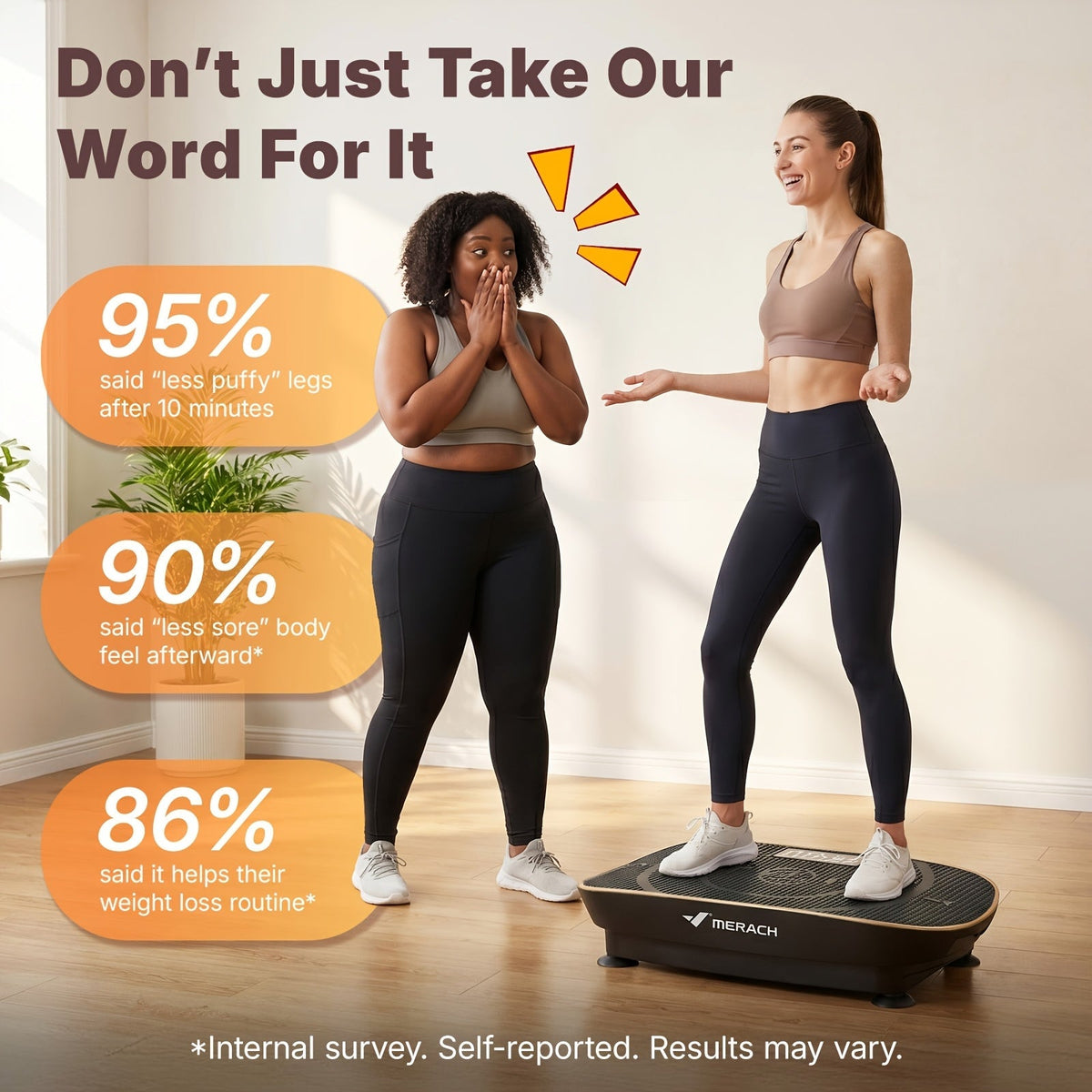 Plaque vibrante MERACH CV30 Pro, plateforme d'exercice corps complet à détection automatique avec haut-parleur Bluetooth, bandes de résistance, 10 niveaux de vitesse, écran LED, capacité de 150 à 200 kg – Appareil de fitness pour domicile