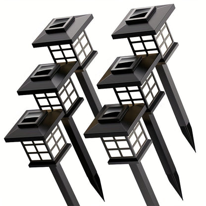Lot de 6/12/24 lampes solaires d'extérieur pour jardin, étanches IP44 | Éclairage paysager LED blanc chaud/multicolore pour allée, cour, terrasse et décoration de fête – Marche/arrêt automatique