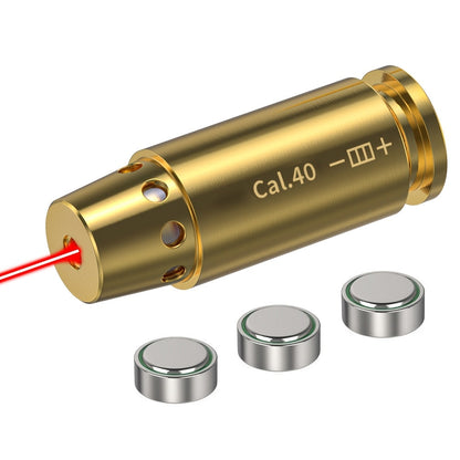 Kit de réglage laser multi-calibres pour 9mm, 45ACP, 223REM, 308WIN, 380ACP, 38SPL, 12GA – Appareil de réglage laser rouge haute précision pour fusils et pistolets, installation facile, inclut 2 jeux de piles
