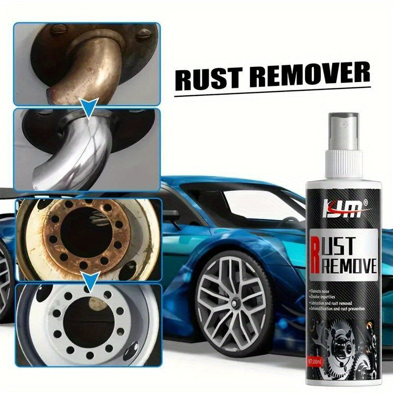 Spray antirouille multi-usage pour jantes de voiture et surfaces métalliques, dissolvant de rouille et nettoyant de décontamination puissant à action rapide pour véhicules, outils et mobilier