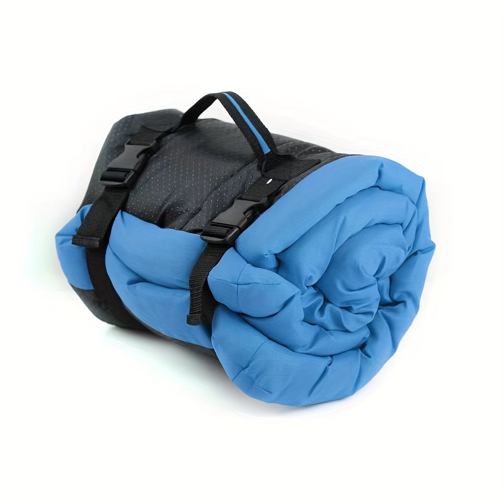 Portable Camping Dog Bed for Small Medium Large Dogs – Moisture-Resistant Thick Foldable Outdoor Pet Mat with Carry Handles, Durable Polyester Travel Dog Bed for Camping Hiking Home Use