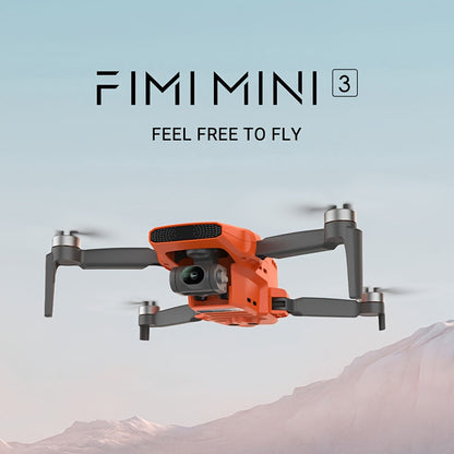 Drone FIMI MINI 3, vidéo 4K Super Night, portée de 9 km – Nacelle 3 axes, suivi intelligent GPS, conception ultralégère pliable de 249 g, batterie 2200 mAh – Quadricoptère RC professionnel en cadeau