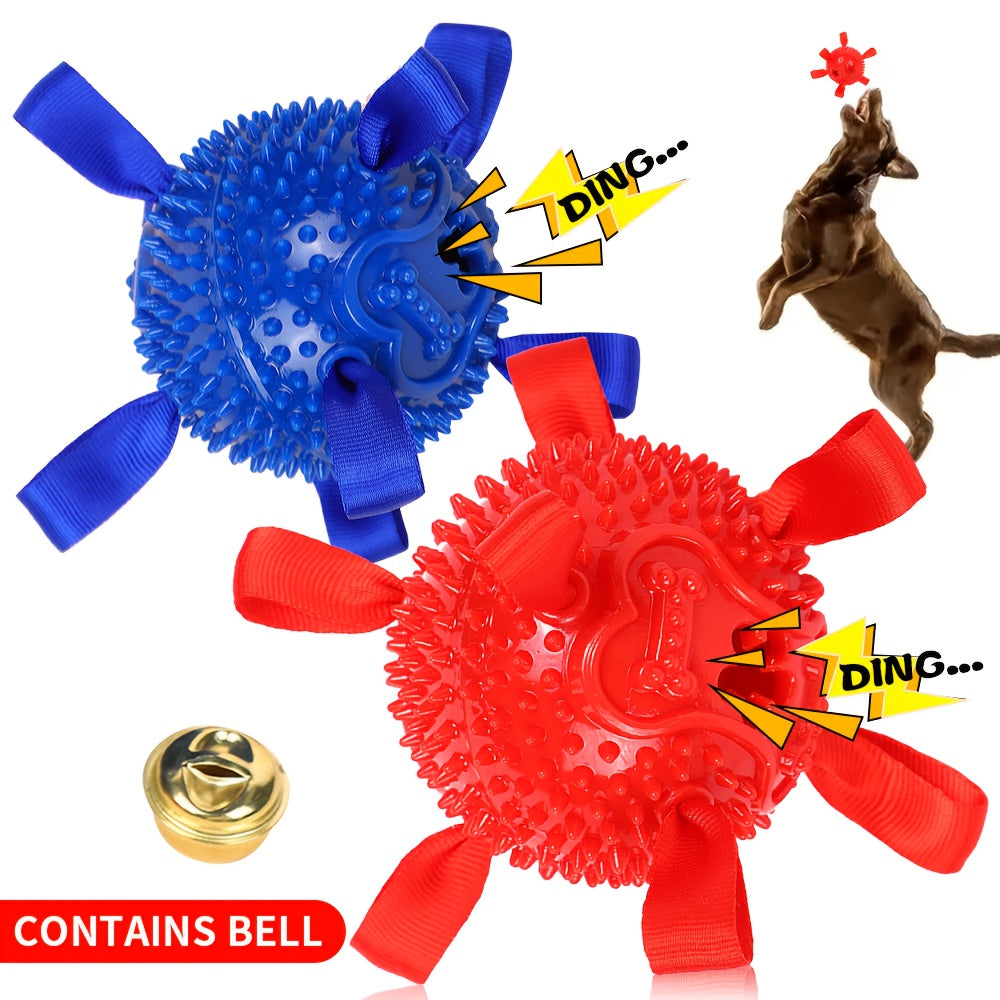 Balle de jeu résistante à la mastication pour chiens – Jouet durable pour le rapport et le dressage, idéal pour Golden Retriever, Bouledogue, Shiba Inu, Corgi et Berger Australien, pour le jeu en autonomie et l'obéissance.