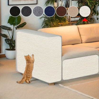 Protecteur de meubles autocollant anti-griffes pour chat – Ruban adhésif amovible pour tapis, canapé et mur, solution durable en tissu anti-griffes pour chats d'intérieur, 40 x 100 cm, 5 couleurs