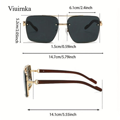 Lunettes de soleil rétro carrées effet bois pour hommes et femmes – Verres dégradés AC anti-UV400, monture légère en polycarbonate, 7 coloris au choix, lunettes de style urbain vintage pour la conduite, les voyages et le quotidien