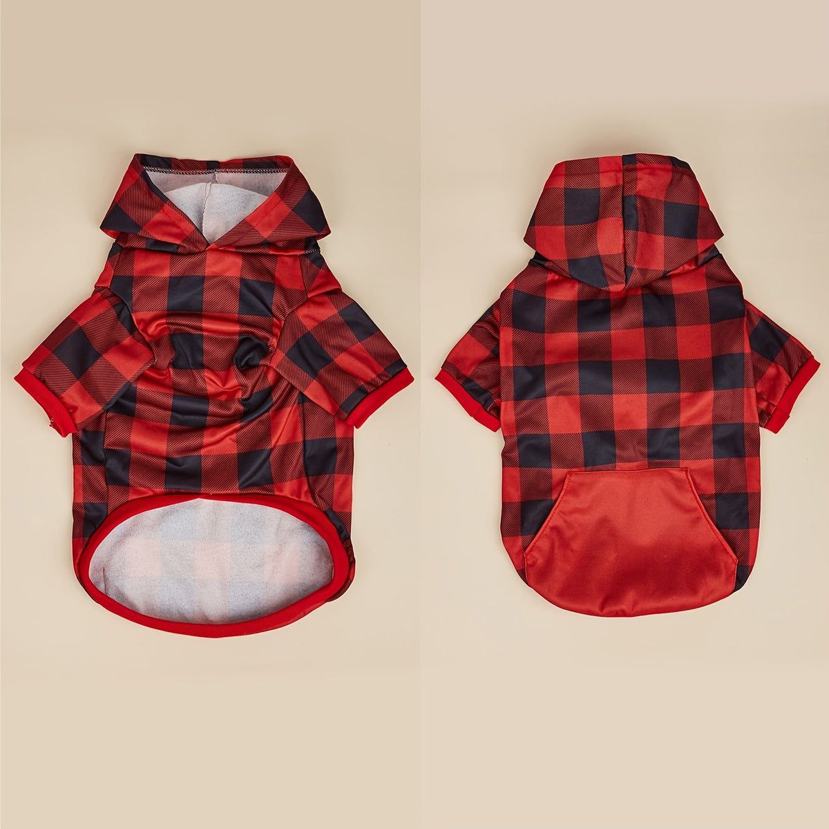Sweat-shirt à capuche à carreaux pour animaux – Pull à capuche confortable pour petits et grands chiens et chats, tailles XS à 5XL, pull doux et chaud pour l'automne et l'hiver, cadeau adorable et assorti pour les amoureux des animaux