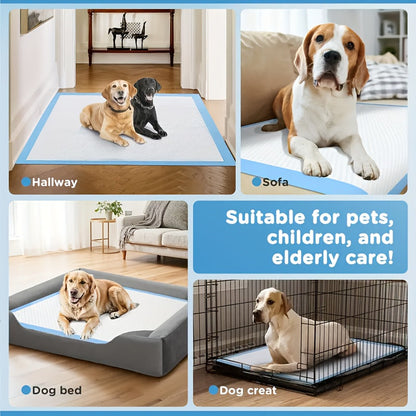 Alèses pour chiens extra larges 60x60 cm – Tapis de propreté jetables super absorbants et anti-fuites pour chiots avec contrôle des odeurs, utilisation intérieure et extérieure, disponibles en paquets de 50 et 200 unités