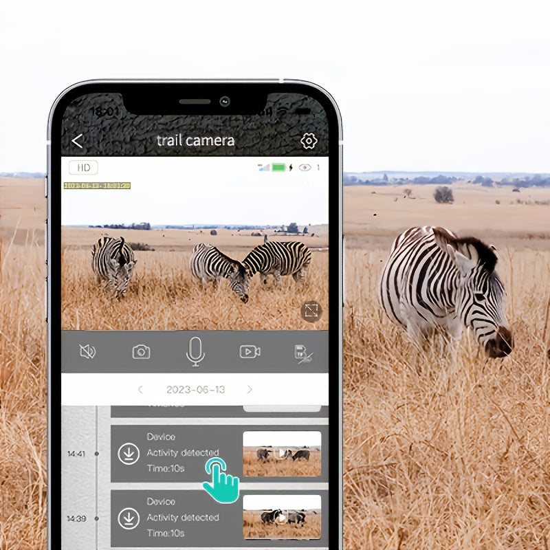 Caméra de chasse 4G sans Wi-Fi 2K 1440P à énergie solaire – Carte SIM intégrée, vision nocturne 23 m, déclenchement 0,2 s, batterie 7800 mAh, caméra de surveillance et de chasse extérieure sans fil pour zones isolées