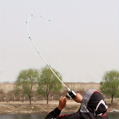 Canne à pêche en fibre de carbone, casting et spinning, action rapide, scion sensible, poignée EVA, pour la pêche en eau douce et en mer (bar), 165 cm, 180 cm, 210 cm, canne légère à haute résistance, blanche