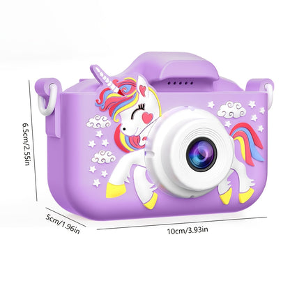 Appareil photo pour enfants, caméra numérique HD 1080P 48MP avec enregistrement vidéo, 5 jeux intégrés, mode selfie - Appareil photo pour filles et garçons de 3 à 12 ans, cadeau d'anniversaire, Noël ou Halloween (rose ou bleu)