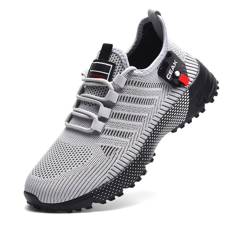 Baskets respirantes en maille pour hommes – Chaussures de sport légères et antidérapantes, coupe basse, pour la course, le jogging, la salle de sport, les activités en extérieur et le quotidien, tailles US 6.5–13.5