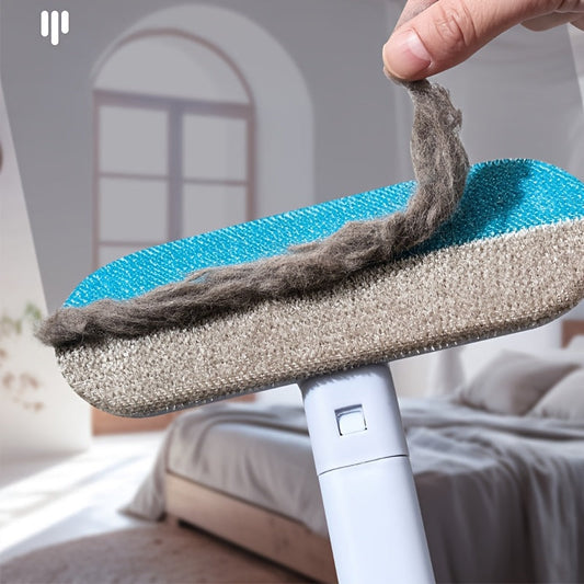 Brosse anti-poils pour animaux – Nettoyeur de poils de chien et chat multi-fonctions, rouleau anti-peluches pour tapis, canapés, lits et meubles, accessoire de nettoyage réutilisable pour la maison