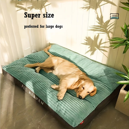Lit orthopédique pour chien 2XL pour grandes races – Housse lavable et amovible, rembourrage en fibres de polyester, base antidérapante, tapis de repos tout confort pour grands chiens toutes saisons