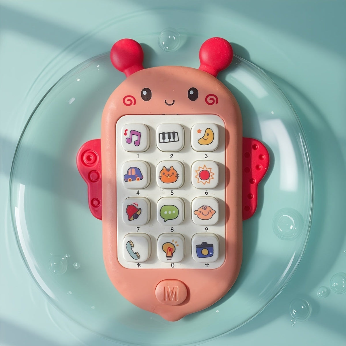 Jouet téléphone pour tout-petit avec lumières et chansons, jouet éducatif d'éveil sans pile, téléphone portable interactif pour bébés et enfants de 1 à 3 ans, cadeau idéal pour Noël, Halloween, Pâques ou un anniversaire