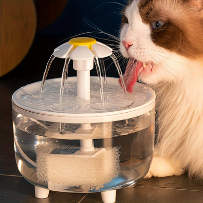 Fontaine à eau pour animaux 1,5 L, silencieuse, alimentée par USB, sans BPA - Fontaine automatique pour chats et petits animaux, facile à nettoyer, sans pile, distributeur d'eau filtrée fraîche en continu