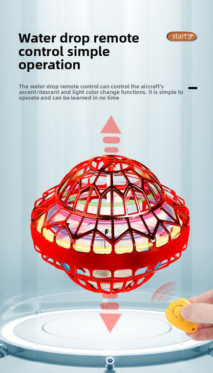 Jouet balle volante magique OVNI avec lumière LED – Contrôle manuel, balle boomerang à lévitation, contrôle intelligent par gestes, jeu intérieur/extérieur, cadeau de fête pour enfants, garçons et filles, Halloween, Noël
