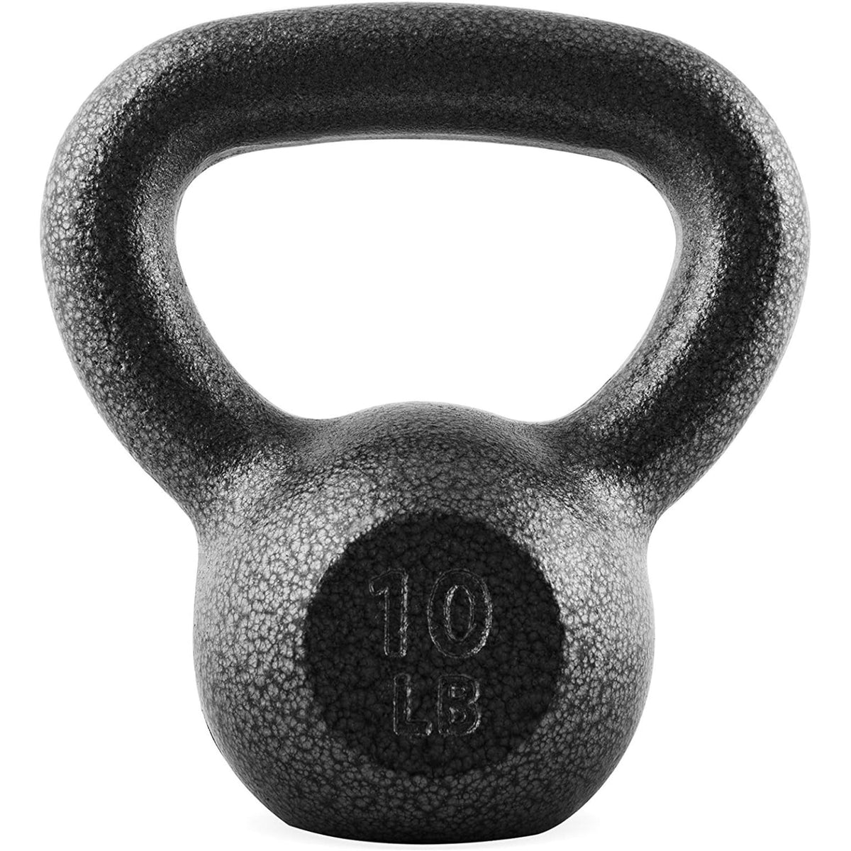 Kettlebell en fonte peinture martelée – Fond plat, prise large antidérapante, musculation à domicile et en salle, entraînement complet du corps et CrossFit, options de poids de 10 à 50 lb pour hommes et femmes