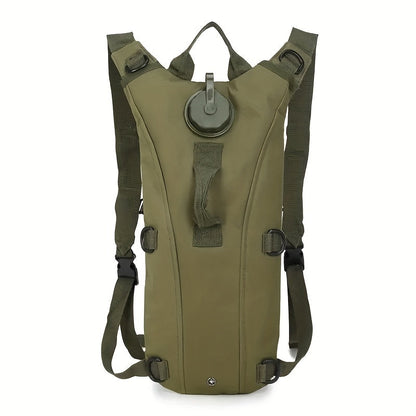 Hydration Backpack with 101oz Water Bladder Tactical Lightweight Hiking Pack Adjustable Straps Large Capacity for Hiking Biking Running Climbing Black Green