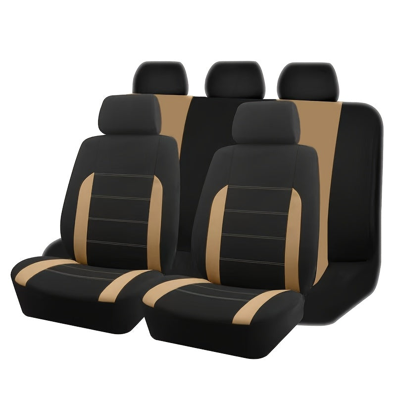 Housses de siège auto, ensemble complet, taille universelle pour 5 places – Tissu respirant et résistant à l'usure avec rembourrage en mousse pour SUV, berline, monospace et camion – Toutes saisons, 10 options de couleur – Velora