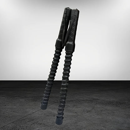 Lot de 2 cordes à sauter sans corde pour combat – Cordes d'entraînement lestées pour fitness en salle de sport à domicile, intensité réglable, équipement d'exercice portable pour hommes et femmes