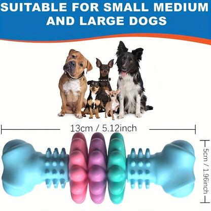 Durable Dog Chew Toy for Small & Medium Dogs – Teeth Cleaning Teething Chew, Boredom Relief Interactive Self-Entertainment Pet Toy, Petal Design for Puppy Dental Health