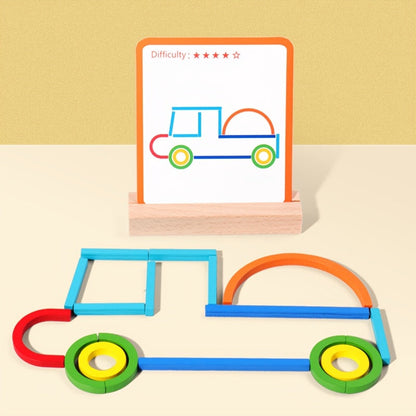 Jouet à tiges et perles pour la motricité fine et la reconnaissance des couleurs, trieur de formes créatif pour l'éveil, activité éducative Montessori pour la maternelle, cadeau idéal pour filles et garçons de 2 à 5 ans