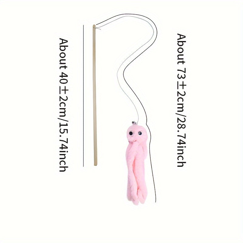 Jouet pour chat pieuvre mignon – Peluche à mâcher résistante aux morsures pour chats et chatons, jouet interactif pour le nettoyage des dents pour jeu en intérieur, peluche douce avec herbe à chat