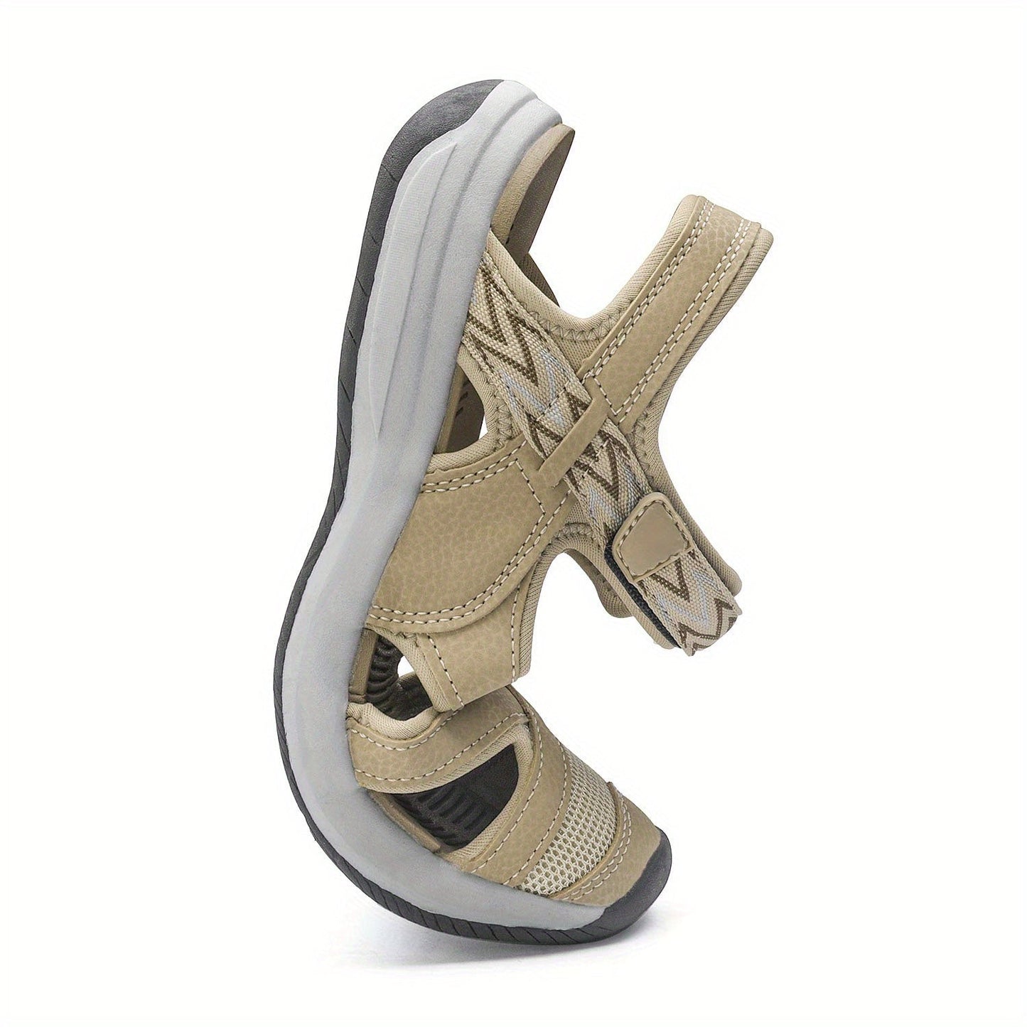 Women's Hiking Sandals Outdoor Sport Athletic – Breathable Soft Comfort Summer Walking Sandals Hook-Loop Closure Cap Toe TPR Sole Gift for Mom Daughter Ladies