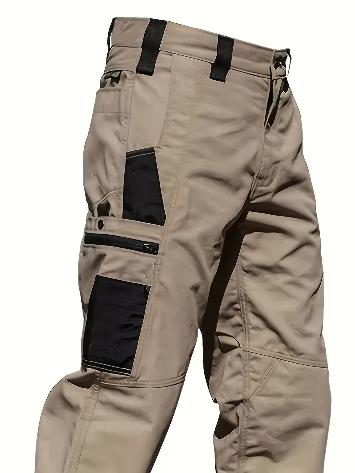 Pantalon cargo tactique pour homme, lot de 2, tissu ripstop, multi-poches, pantalon de travail d'extérieur pour camping, randonnée, chasse, pêche, coupe droite, passants de ceinture, S-XXXL
