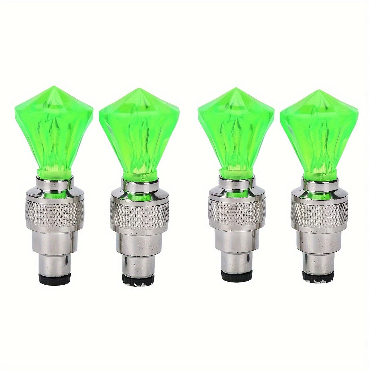 Bouchons de valve de pneu LED avec effet lumineux respirant et cheval au galop, 4/8/16 pièces, capuchons de valve de roue lumineux pour voiture, moto, vélo – Lumière de roue « Wind Fire », protection UV et antidéflagrante – Vert, rouge, bleu, squelette