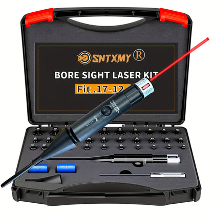 Kit laser de réglage de tir rouge/vert avec 8 ou 32 adaptateurs, universel multi-calibre de 0.17 à 12GA pour fusil, pistolet et fusil de chasse - Outil tactique de mise à zéro d'arme