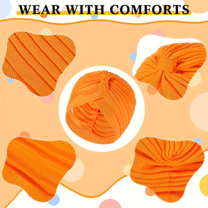 Lot de 15 turbans bohèmes pour femmes – Foulards plissés pré-noués, bandeaux torsadés multicolores et bonnets, bandeaux ultra-doux et respirants pour chimio, perte de cheveux et style quotidien