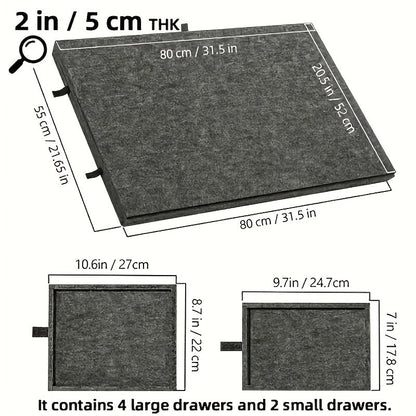Table de puzzle 1000 pièces, design inclinable 2-en-1 avec couvercle support et 6 tiroirs, plateau de puzzle ultra-léger et portable pour adultes, accessoire de puzzle ergonomique, cadeau pour les amateurs de puzzle – Naturel et Gris