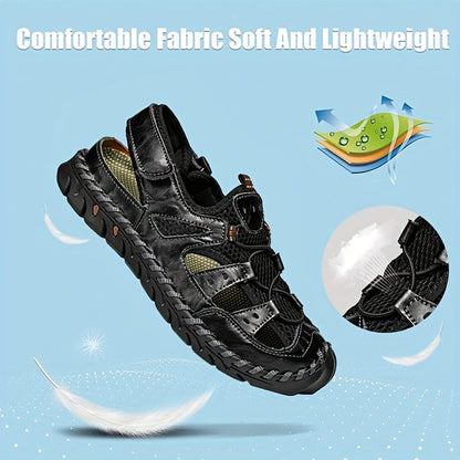 Sandales d'eau fermées pour hommes - Sandales de sport antidérapantes à séchage rapide pour la plage, la marche et les activités de plein air, semelle souple et respirante, disponibles en 4 coloris, tailles US 5 à 12,5