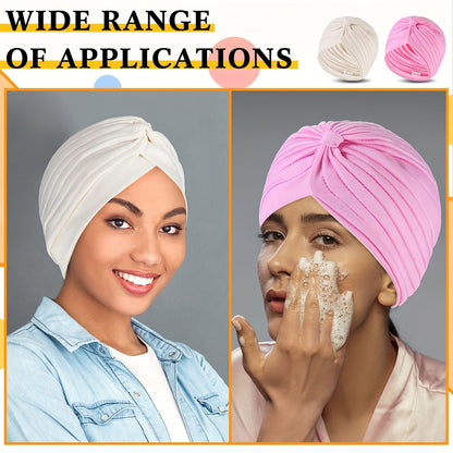 Lot de 15 turbans bohèmes pour femmes – Foulards plissés pré-noués, bandeaux torsadés multicolores et bonnets, bandeaux ultra-doux et respirants pour chimio, perte de cheveux et style quotidien