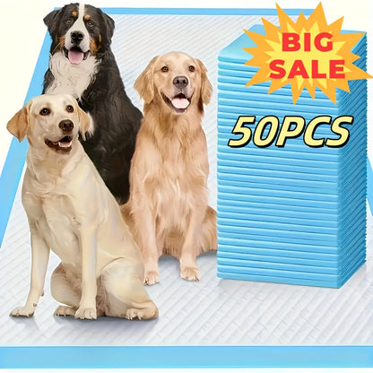 Alèses pour chiens extra larges 60x60 cm – Tapis de propreté jetables super absorbants et anti-fuites pour chiots avec contrôle des odeurs, utilisation intérieure et extérieure, disponibles en paquets de 50 et 200 unités