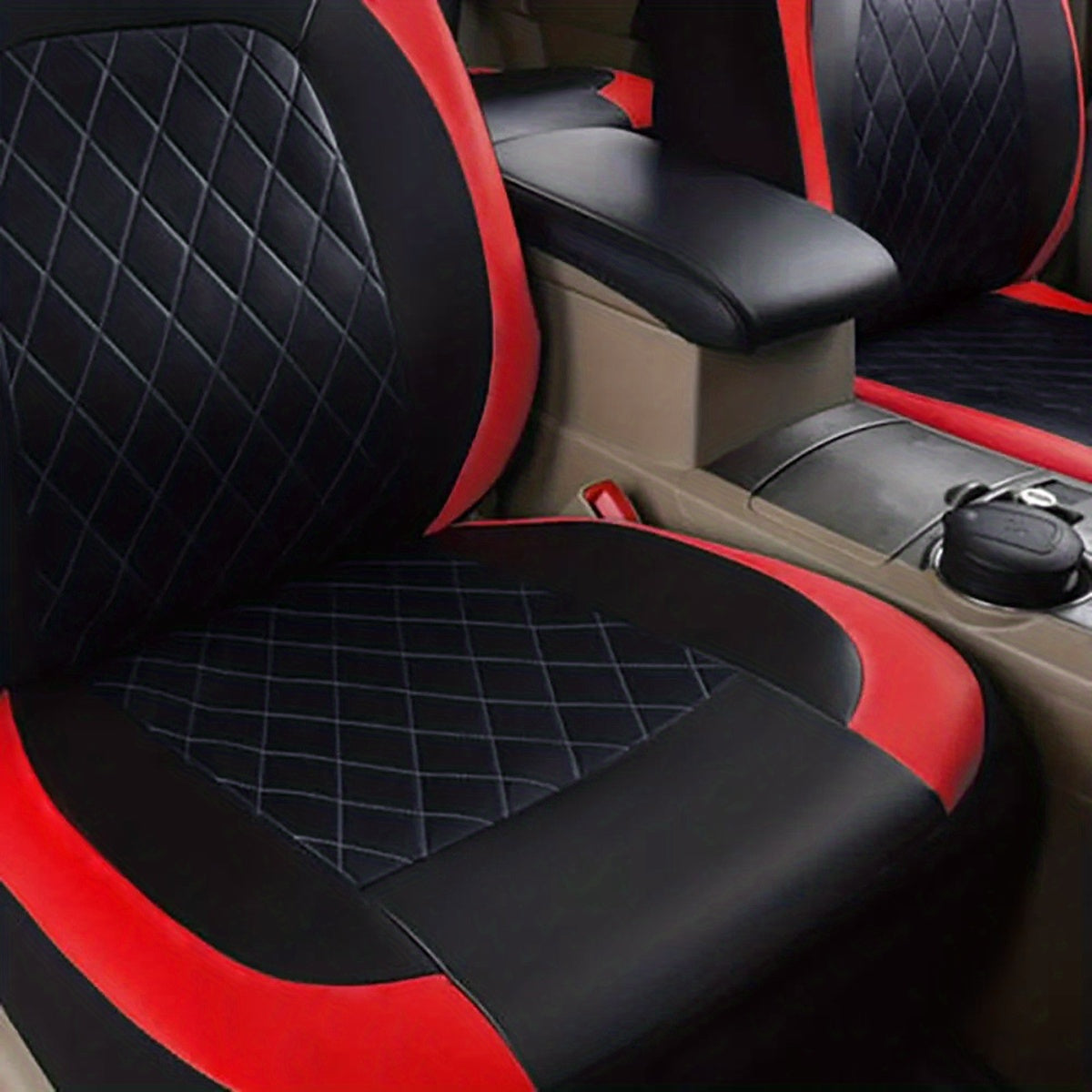 Housses de siège auto universelles en cuir synthétique, imperméables et matelassées, avec rembourrage en mousse, adaptées à toutes les saisons pour voitures, SUV et camions, gris, noir, rouge, bleu, lot de 1 ou 12 pièces