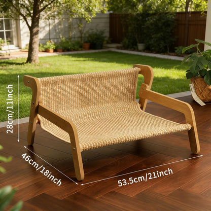 Grand hamac-lounge griffoir en sisal pour chats d'intérieur – Chaise griffoir pour chat, tapis à griffer et poteau en sisal, mobilier pour chat, lounge griffoir multifonction pour grands chats