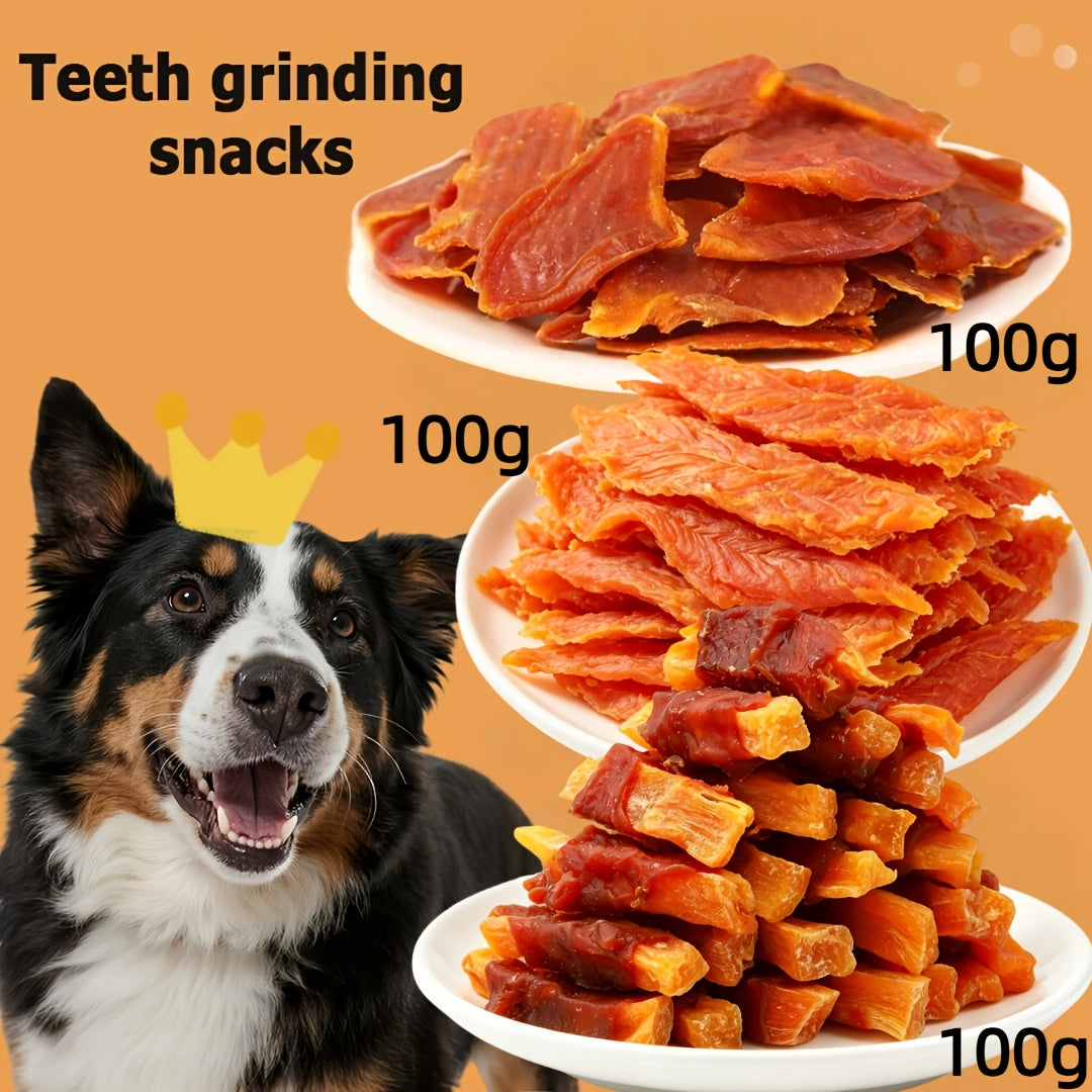 Friandises riches en protéines pour chiens : lamelles de poulet et de canard, sans céréales, récompenses de dressage, saucisses, santé dentaire, faible en gras, facilement digestibles, races moyennes et grandes, coffret cadeau, assortiments multi-saveurs