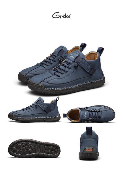 Bottines sans lacets pour hommes, mocassins mi-hauts légers, semelle amortissante antidérapante pour la marche, la conduite, le bureau décontracté, semi-formel, printemps, automne, UE 34,5-48