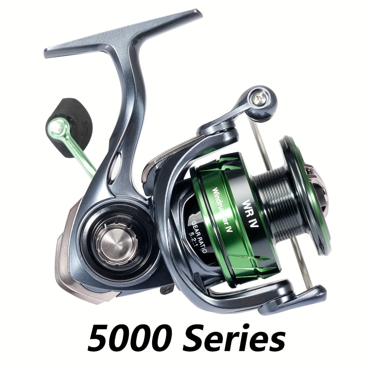 Moulinet de pêche Spinning SeaKnight série WR – 9+1BB, rapport de transmission 5.2:1, frein max 13 kg/28 lbs, frein à 3 disques en carbone, aluminium et acier inoxydable, moulinet pour eau douce et eau salée
