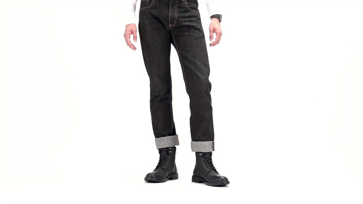 Bottes Chukka de moto pour homme – Bottines de ville en cuir véritable à lacets et fermeture éclair avec semelle antidérapante, bout renforcé, semelle intérieure rembourrée respirante, noir et marron | Velora
