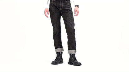 Bottes Chukka de moto pour homme – Bottines de ville en cuir véritable à lacets et fermeture éclair avec semelle antidérapante, bout renforcé, semelle intérieure rembourrée respirante, noir et marron | Velora