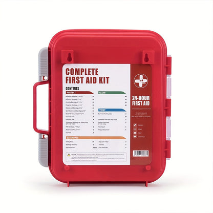 Trousse de premiers secours professionnelle polyvalente RHINO RESCUE - Idéale pour la maison, le bureau, les activités en plein air, le camping, la voiture, les voyages et les entreprises