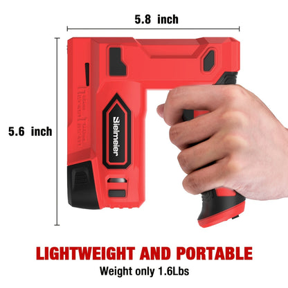 Cloueuse et agrafeuse sans fil 2 en 1 20V – Aucun compresseur nécessaire, batterie et chargeur inclus, dispositif de sécurité, 1600/2000 clous et agrafes pour la menuiserie, le rembourrage et le bricolage