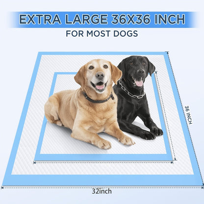 Tapis de propreté XXXL pour chiens, extra larges, 8 couches, super absorbants et anti-fuites – Alèses jetables pour chiots, idéales pour voitures, cages et canapés, tailles multiples 80x120 cm, 80x90 cm, 145x80 cm