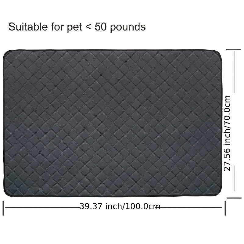 Tapis imperméable pour animaux, étanche, antidérapant et réutilisable, alèse pour chien anti-odeurs, tapis de confort lavable pour cage, caisse, siège auto, canapé et sol, tapis d'apprentissage pour chiot, style classique