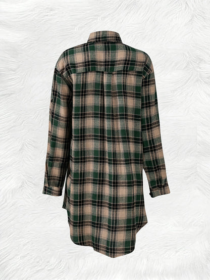 Chemise à carreaux décontractée pour homme et femme, mi-longue, coupe ample, chemise en flanelle boutonnée, S M L XL XXL, plusieurs coloris