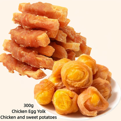 Friandises pour chiens au canard et à la patate douce, bâtonnets au poulet naturels riches en protéines pour petits, moyens et grands chiens, collations de dressage saines, digestes et avec céréales