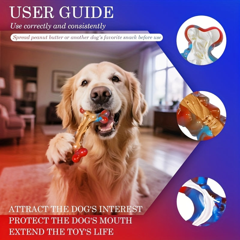 Jouets à mâcher indestructibles pour chiens, mâcheurs agressifs, grande race, jouet de dentition en nylon robuste, durable et solide, anti-ennui, jouet à mâcher interactif, occupe les chiens, rouge, 1 pce, 2 pces, 4 pces